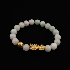 Burma Jade 8mm Beads | Mini Pixiu Bracelet