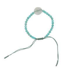 Blue String Jade pendant Bracelet