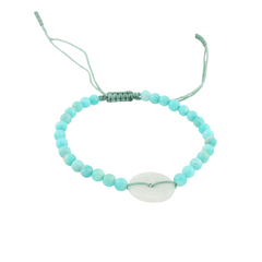 Blue String Jade pendant Bracelet