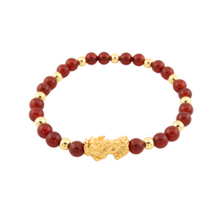 Bliss Charm | Mini Pixiu Red Agate Bracelet