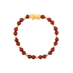 Bliss Charm | Mini Pixiu Red Agate Bracelet