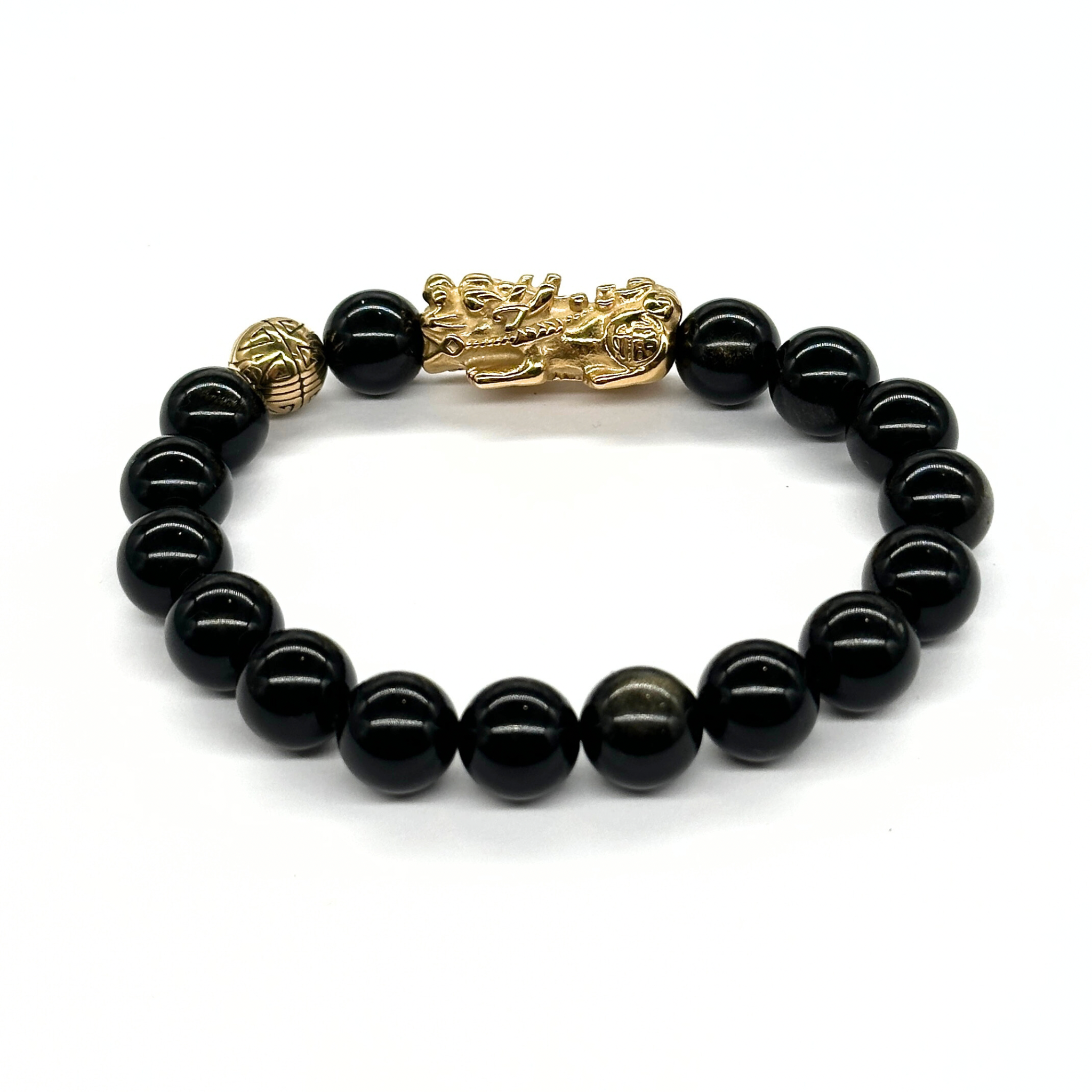 Wealth Charm | Pixiu Obsidian Bracelet