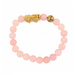 Wealth Charm | Rose Quartz Pixiu Bracelet