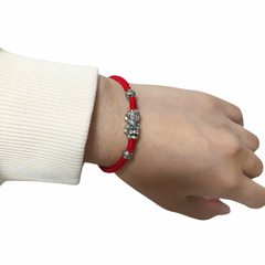 Pure Silver Pixiu Red String Bracelet