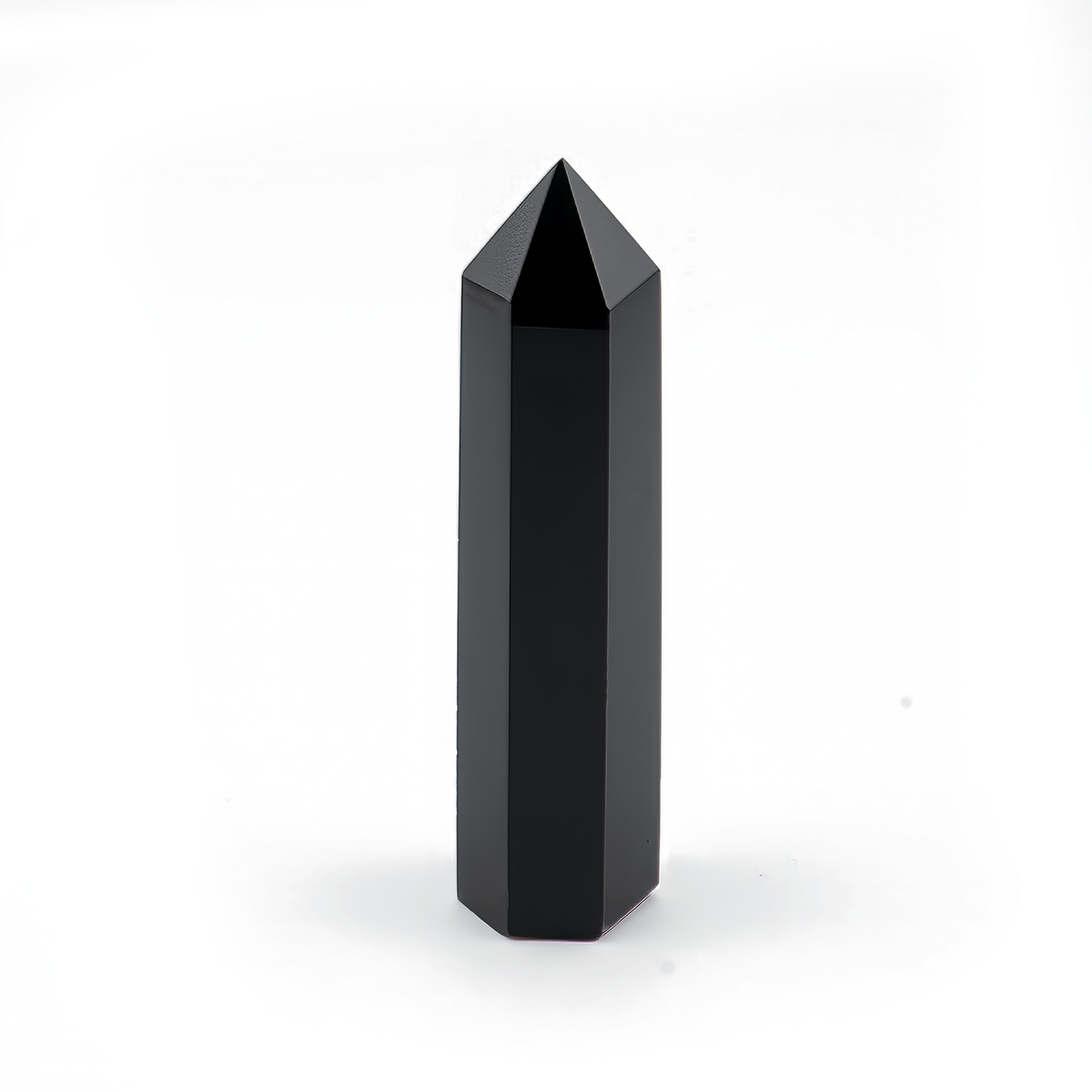 Black Obsidian Protection Healing Crystal Prism