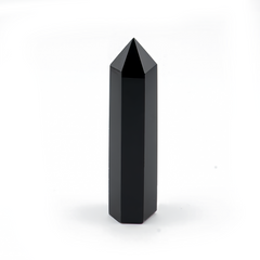 Black Obsidian Protection Healing Crystal Prism