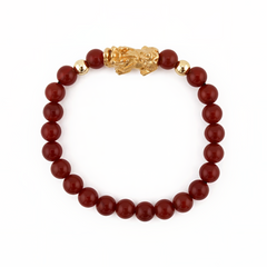 Blessing Charm | Mini Pixiu Red Agate Bracelet