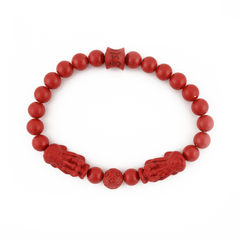 Pixiu Charm | Red Cinnabar Bracelet