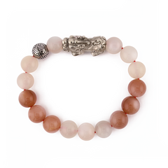 Celestial Love Charm | Grade AA Sunstone & Moonstone Pixiu Bracelet