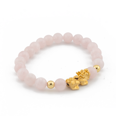 Blessing Charm | Rose Quartz Pixiu Bracelet