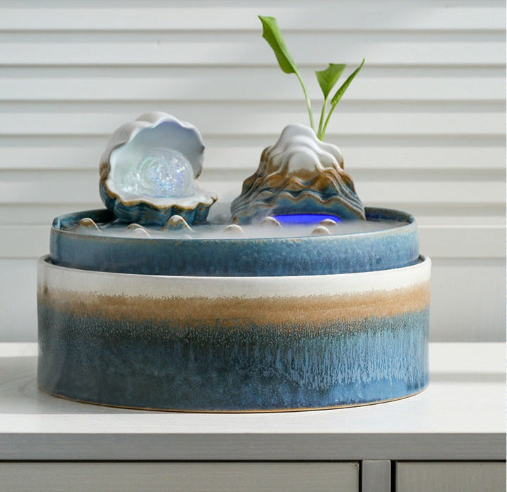 Blue Ocean Water Feature