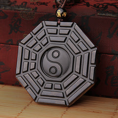 Obsidian Bagua Necklace