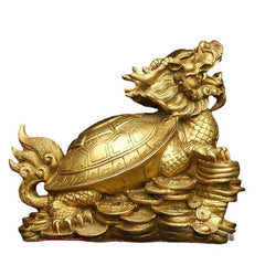 Brass Dragon Turtle Statue